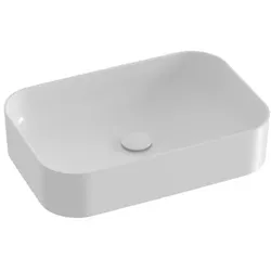 Ravak Aufsatzwaschbecken Ceramic Slim 55x37 cm ohne Hahnloch, ohne Überlauf XJX01155002