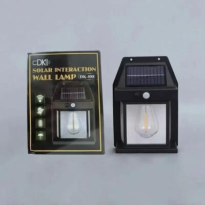Uplift Essentials Solar Motion Sensor Tungsten Wall Light black