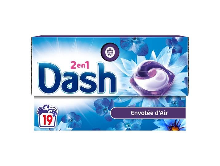 Dash Tablettes 2-en-1 Envolées d'en air, 19 doses
