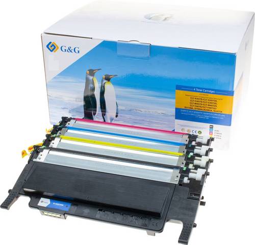 G&G Toner ersetzt Samsung CLT-P4072C, CLT-K4072S, CLT-C4072S, CLT-M4072S, CLT-Y4072S Kompatibel Kombi-Pack Schwarz, Cyan, Magenta