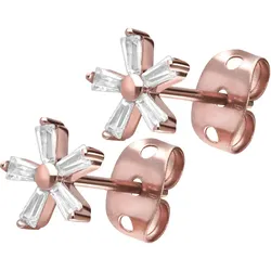 Titan Ohrstecker KRISTALLBLUME