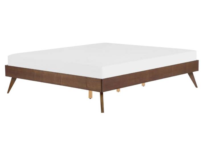 Lit double en bois marron 160x200