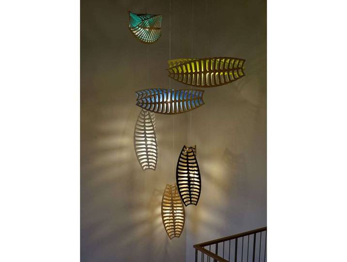Toru Suspension Medium 2 Sides Black - David Trubridge - Salon / séjour - Bambou