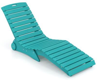 Costway In-Pool Lounge Chair with Weighted Anti-Floating Design 450 LBS for Baja Shelf-Turquoise