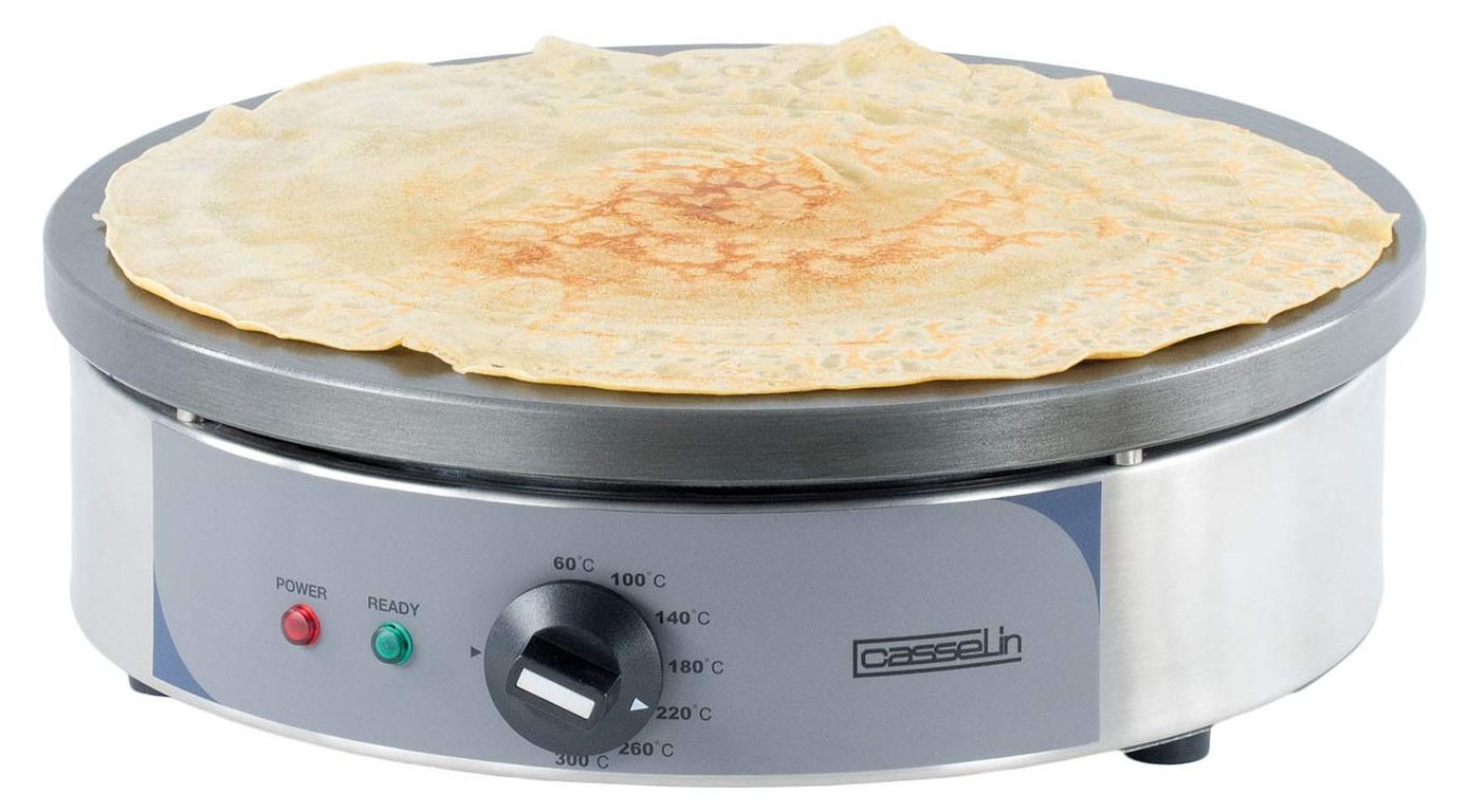 Crêpemaker 2200 W, 35 cm, Edelstahl, einstellbarer Thermostat