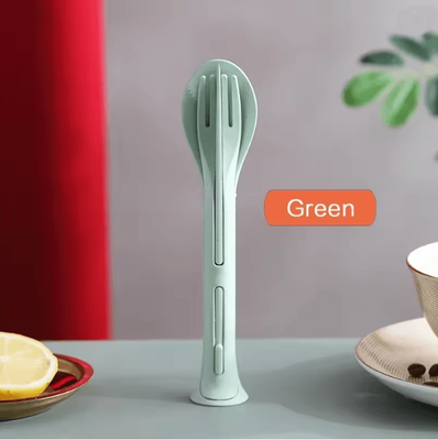 Inspire Essentials EcoTravel Portable Tableware Set green