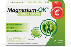 Suplemento Alimentar Magnésio Magnesium-Ok 90 comprimidos