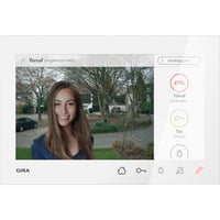 Wohnungsstation Video Aufputz 7 Zoll mit TFT-Farbdisplay und Freisprechfunktion weiß (glänzend), Retail