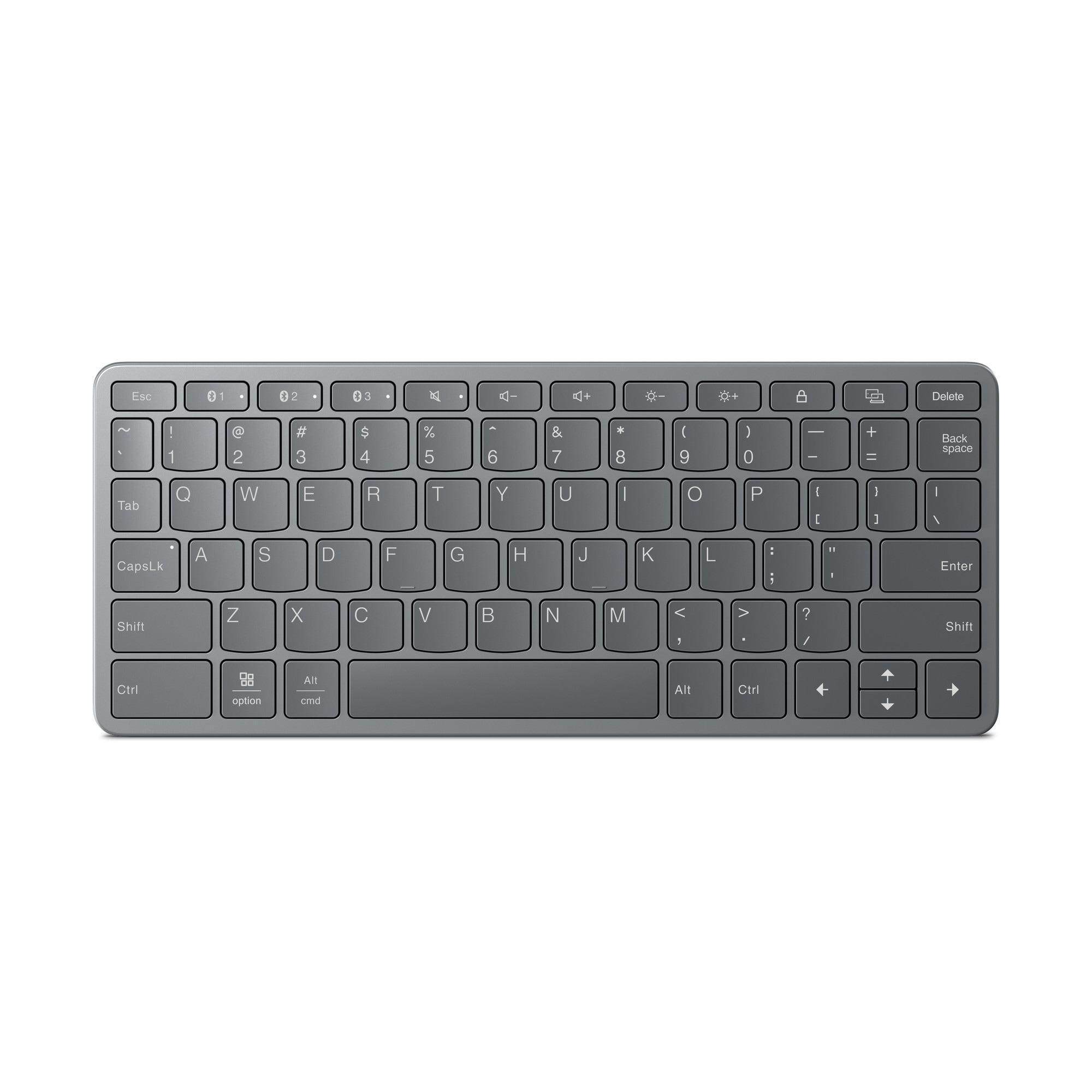 Lenovo Multi-Device Tastatur Grau, kabellos, Bluetooth, USB-C ZG38C05813