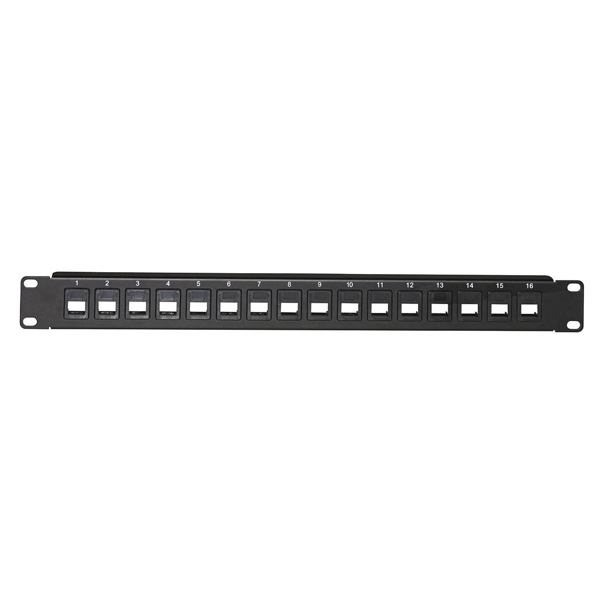 Link leeres Patchpanel Farbe schwarz 16 (LKPV16)