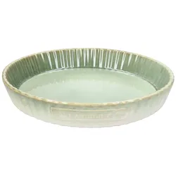 Bakery Grün Quicheform Ø26cm Steingut Tarte Kuchenform Backform Wellenrand Pie