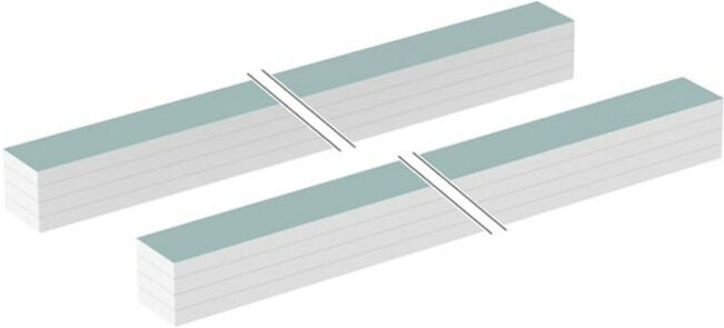 Geberit Bandeau de panneau Duofix collé, 300x5x5cm (111288001)
