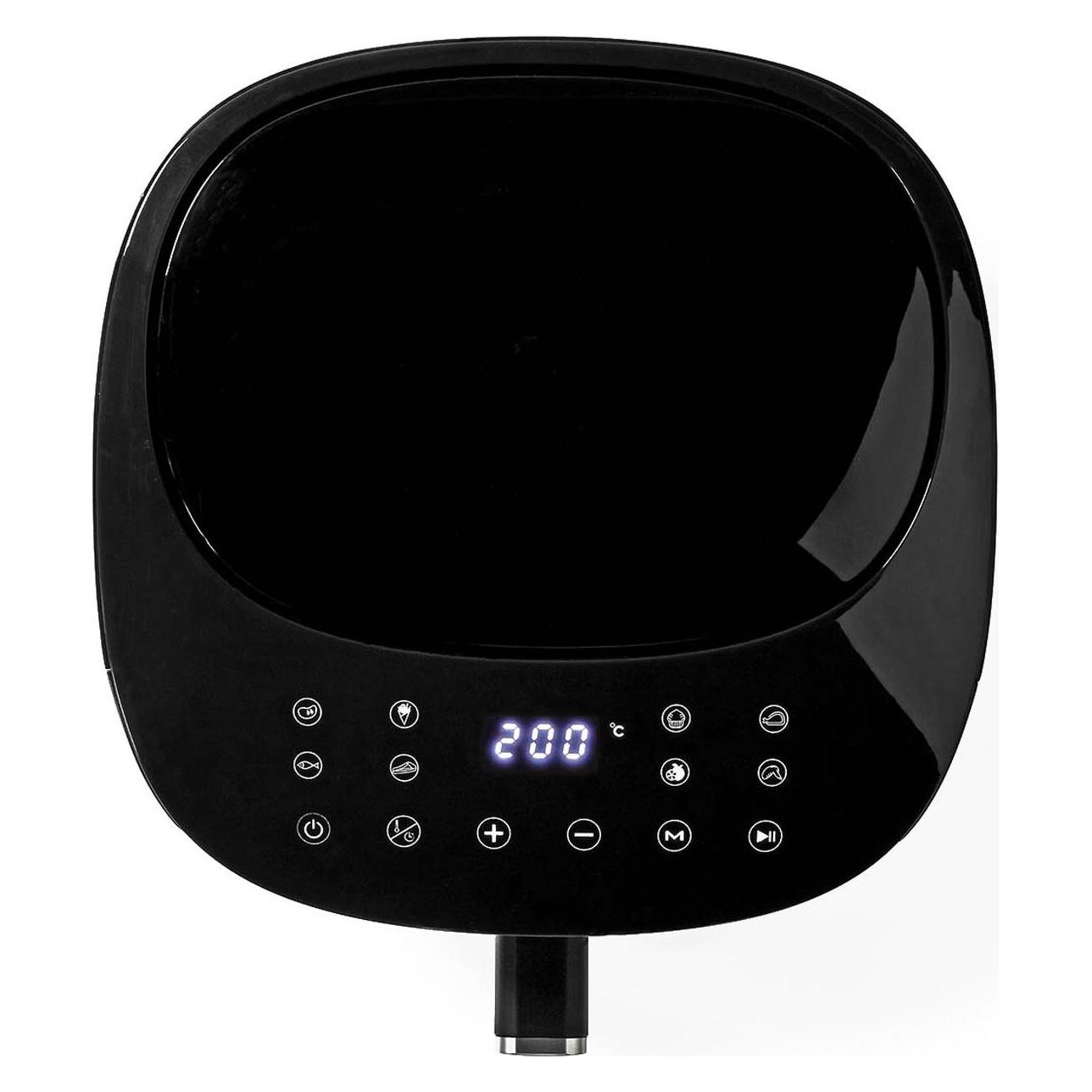 Nedis Heissluft Friteuse 6.5 l Timer: 60 min Digital Schwarz (6.50 l) (KAAF250EBK)