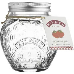 6x Kilner Marmeladenglas 'Erdbeere', Einmachgläser, Transparent