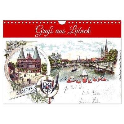 Gruß aus Lübeck (Wandkalender 2027 DIN A4 quer), CALVENDO Monatskalender