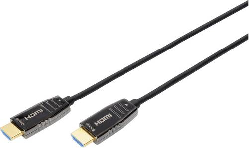 Digitus HDMI Anschlusskabel HDMI-A Stecker, HDMI-A Stecker 15.00m Schwarz AK-330126-150-S 8K UHD, doppelt geschirmt HDMI-Kabel