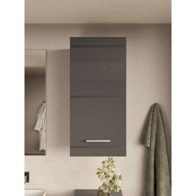 Hängeschrank OTTO HOME "Föhr, Badschrank, Badezimmerschrank, Badmöbel", grau, B:36,4cm H:77cm T:23cm, FSC-zertifizierter Holzwerkstoff, Schränke, Hängeschrank, Breite 36,4 cm, 1 Tür, minimalistisch, zeitlos, hochglänzend