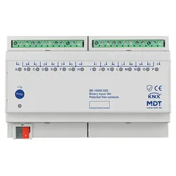 MDT BE-16000.03S KNX Binäreingang 16-fach, 8TE REG, Ausführung potentialfrei, Secure BE1600003S