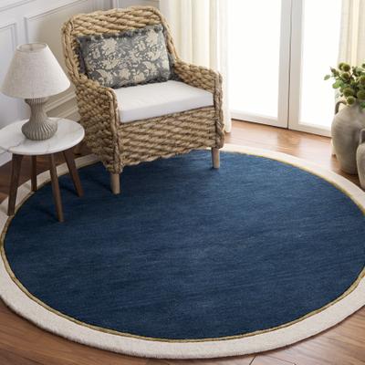 SAFAVIEH Handmade Fifth Avenue Abla Border Design Wool Rug