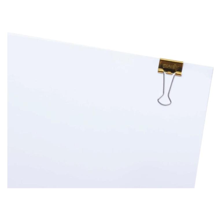 Maul y Foldback-Klammer, gold (B)19 mm Inhalt: 12 Stück, Klemmweite: 7 mm (12x) (21419-92)