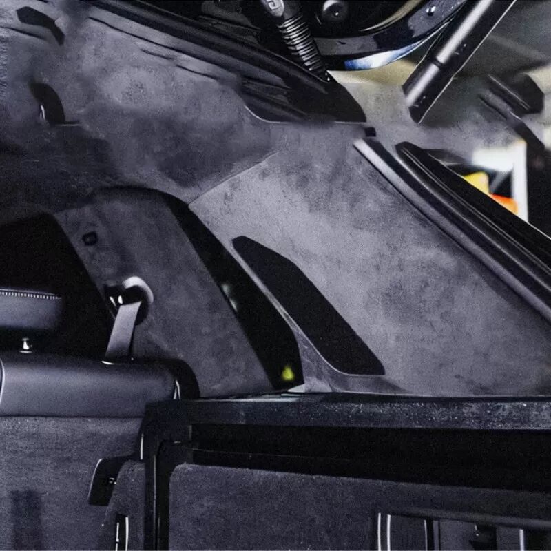 INF Wildleder-Dachhimmelstoff für die Reparatur von Autoinnenräumen Schwarz