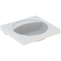 Geberit Preciosa Waschtisch mit Ablagefläche 60x55cm, o. Hl., o. Ül., weiß, Kera...