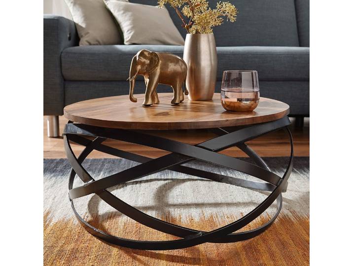 Couchtisch Manur , 60x60 , Sheesham Holz massiv , braun