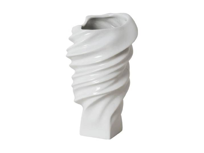 Tischvase ROSENTHAL Squall 15 cm , weiss (weiß), H:15cm, Keramik, Vasen, Tischvase