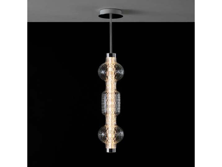 Alambicco Vertical LED-Hängelampe, 73 cm, 2.700 K - Artemide - Wohnzimmer - Design - Glas - Einflammig