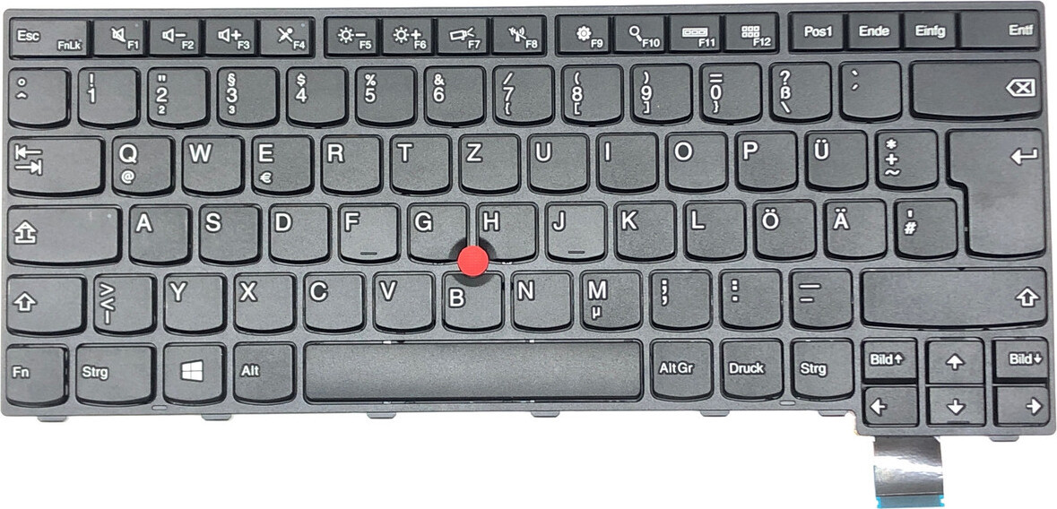 T-ProTek Zwart toetsenbord compatibel met Lenovo ThinkPad T470s 20HF0047MZ