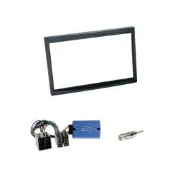 Citroën C2 / C3 / Berlingo ohne Soundsystem Einbauset 2-DIN Radioblende schwa...