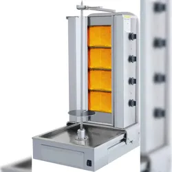 Dönergrill/Gyrosgrill - 4 Brenner - Motor unten -  max. 70 kg