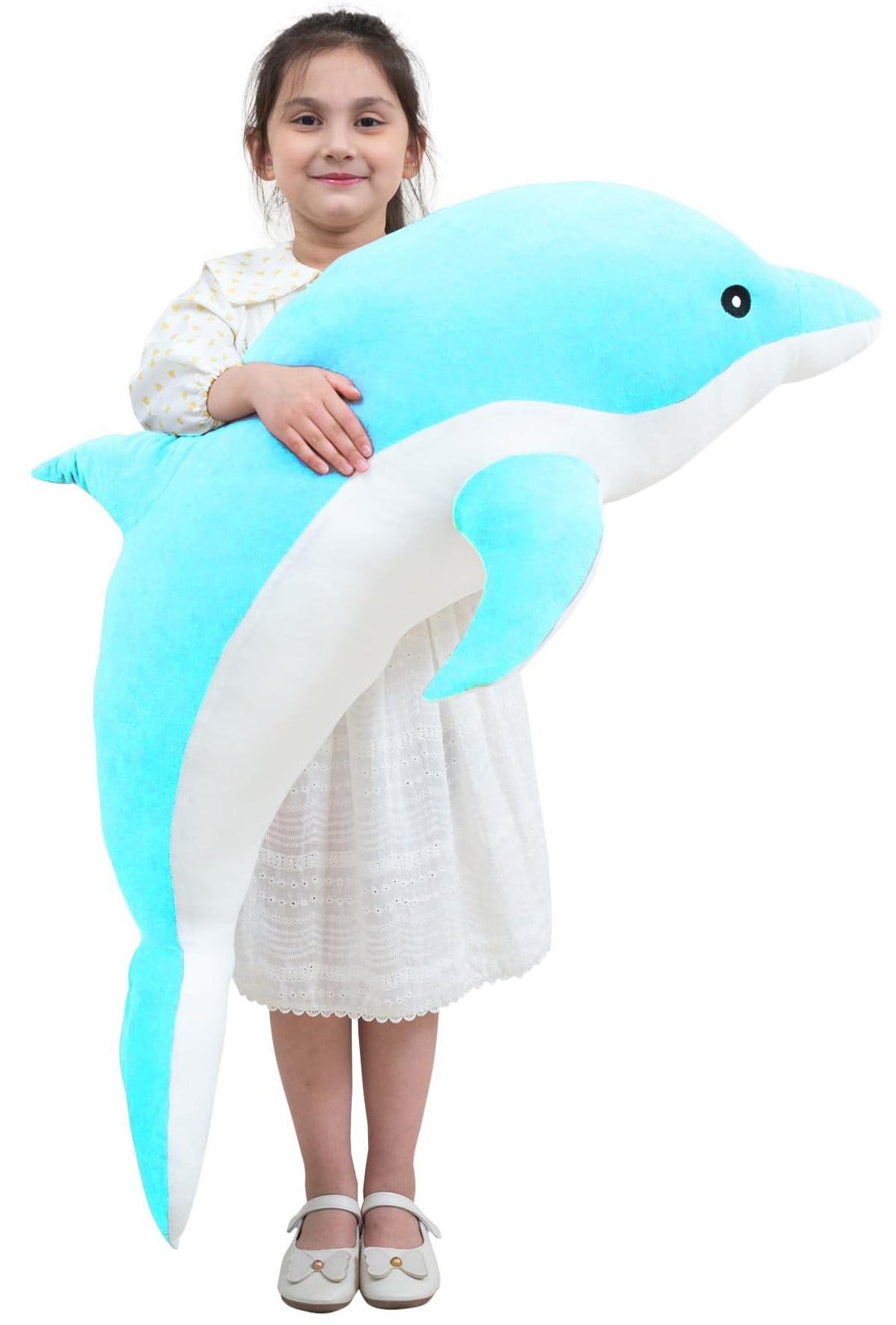 Grote Blauwe Dolfijn Pluche Speelgoed - 50 cm