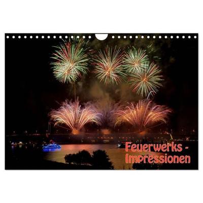 Feuerwerks - Impressionen (Wandkalender 2026 DIN A4 quer), CALVENDO Monatskalender
