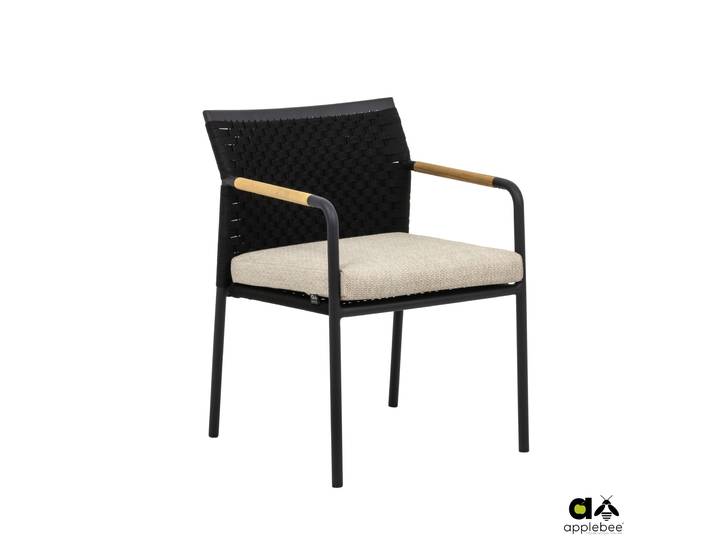 2er Set Apple Bee Elle Dining Armstuhl Aluminium/Weaving