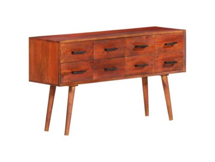 RJPLMFV Anrichte 110 x 30 x 59 cm, Massivholz Mangoholz 8 Schubladen zur Aufbewahrung, rustikaler Stil, Dekoration für Wohnzimmer, einzigartige Farbe