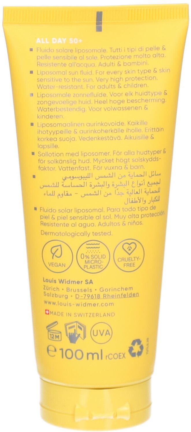 Louis Widmer Widmer Sun All Day UV 50+ l.P. 100 ml Emulsion