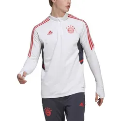 adidas FC Bayern München langarm-Trainingsoberteil weiß/rot