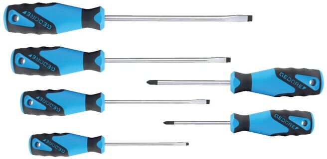 Gedore 3C-Tournevis set 6 pcs IS 4-8 PZ 1-2 (1482300)
