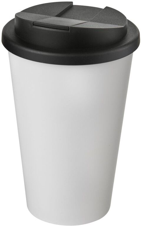 Mug isotherme personnalisable 350 ml anti-fuites Americano blanc