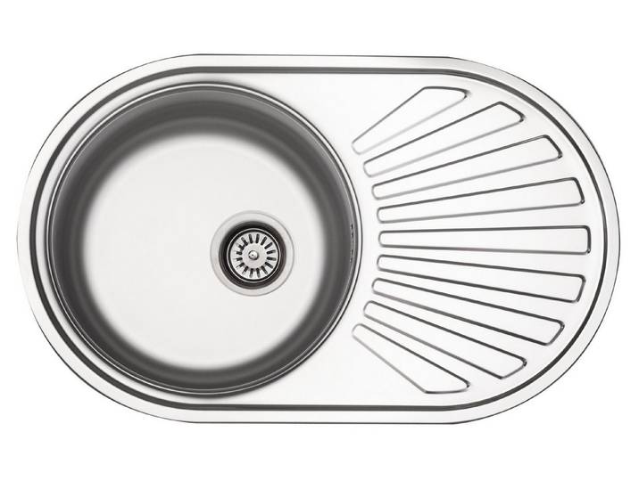Victory Edelstahlspüle Edelstahlspüle 780 mm 1 Becken reversibel inkl. Excenterbedienung