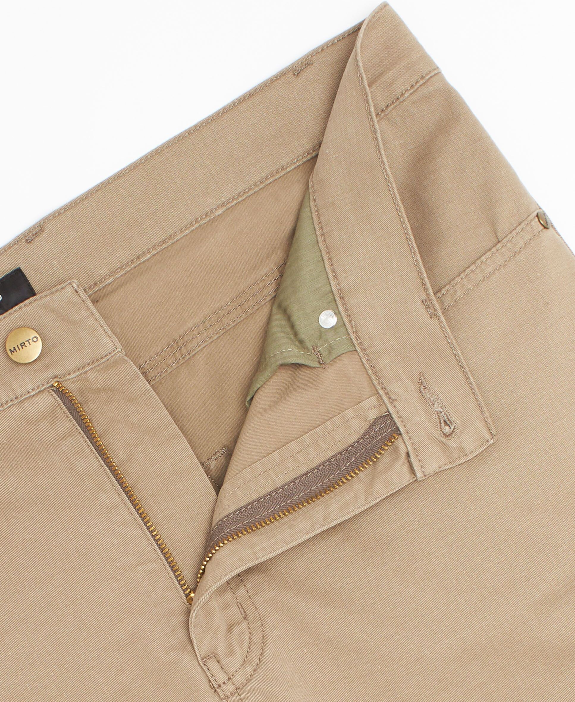 MIRTO Pantalón 5 bolsillos topo algodón stretch-46 Hombre