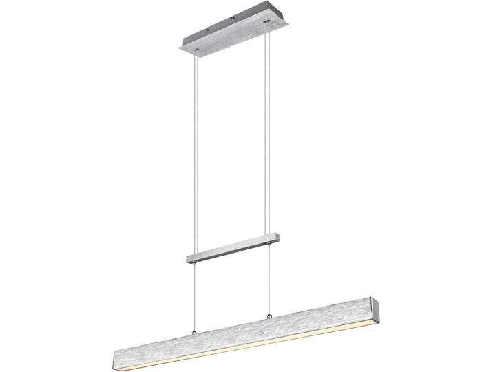 REALITY LEUCHTEN LED Pendelleuchte PAROS , grau (aluminiumfarben), 1, H: 150cm, 1 Stk., Leuchten, über Wandschalter dimmbar, höhenverstellbar, up and down Beleuchtung, LED Pendelleuchte