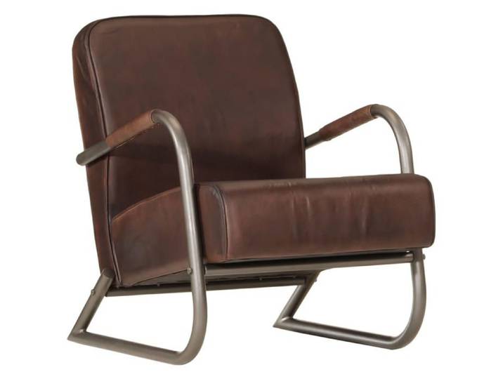 Fauteuil Relax Black Month Canapé-chaise/Fauteuil Marron cuir véritable - 60x70x79cm EU25_1989558