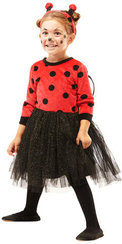 buttinette Marienkäfer-Kleid für Kinder