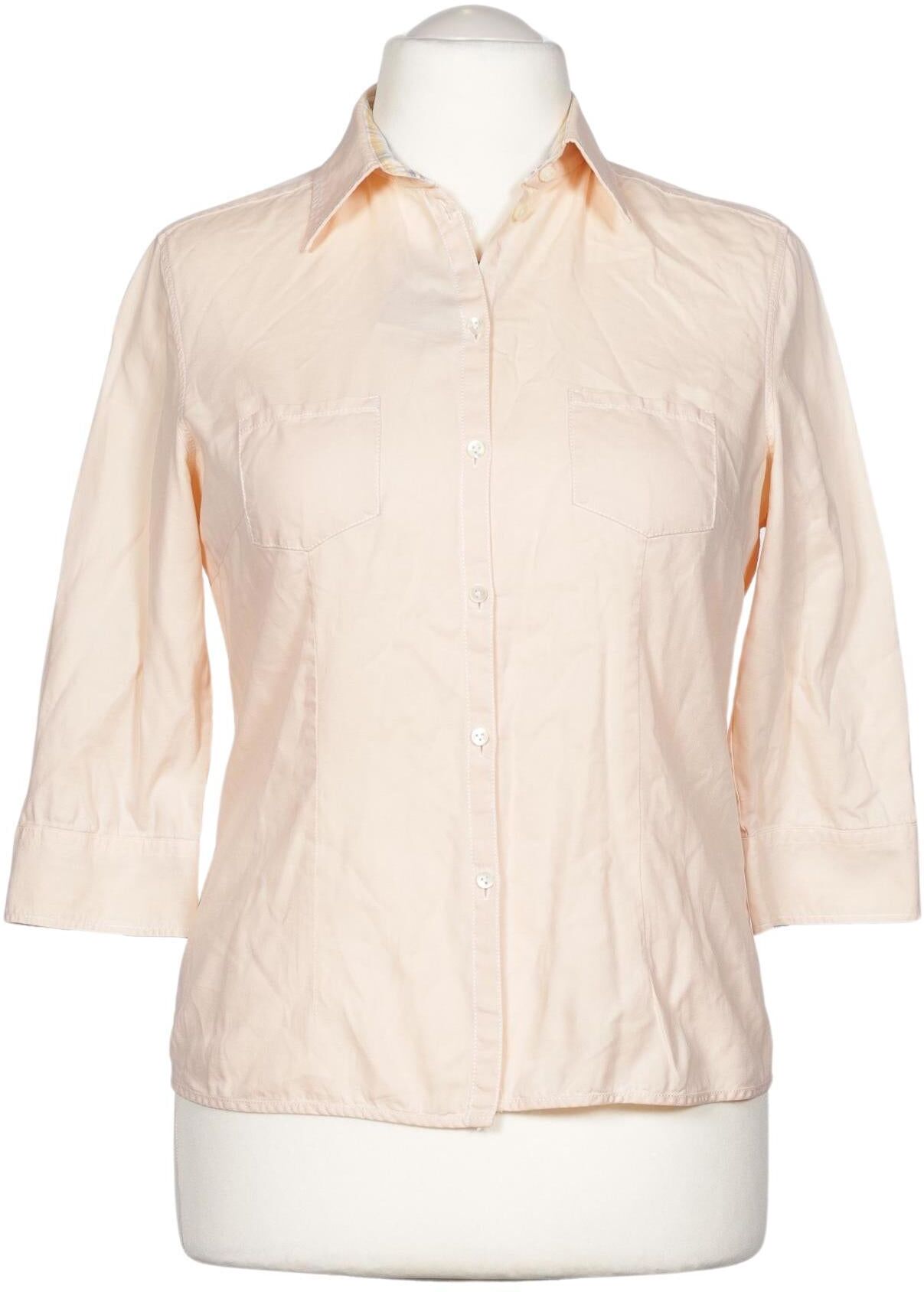 Van Laack Damen Bluse, Beige, Gr. EU 44, Baumwolle - Second Hand