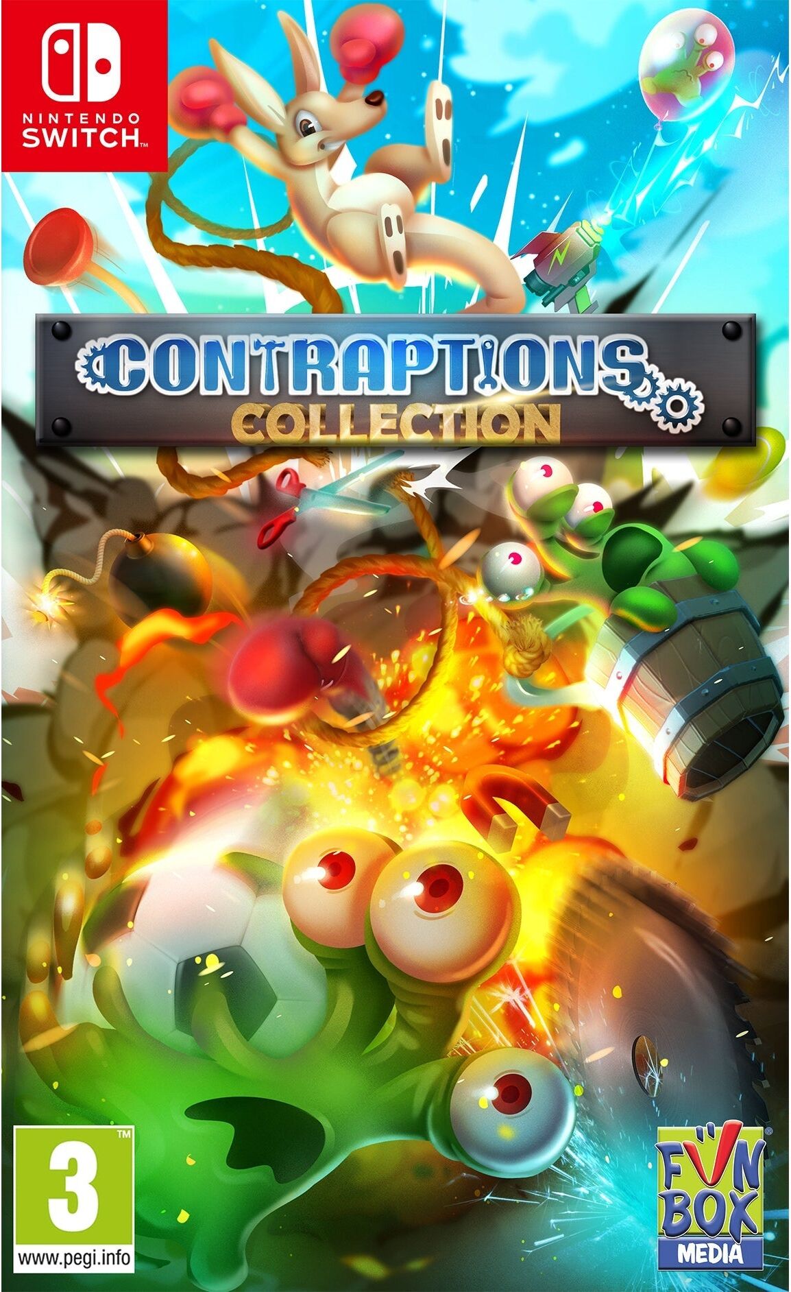 Contraptions Collection for Nintendo Switch (Game Cartridge) - Physics-Based Puzzle Collection, 500+ Puzzles, Nintendo Switch by Funbox Media