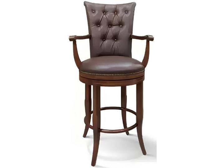 Xlmoebel Barhocker Designer Holzbarhocker in Braun mit modernem Design und hoher Qualität (1 St., Barhocker), Hergestellt in Europa