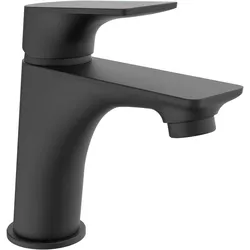 Schütte, Duscharmatur + Badewannenarmatur, Wasserhahn Bad BOSTON Waschtischarmatur Schwarz matt Einhebelmischer Mischbatterie 33216