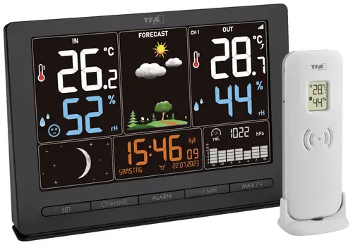 TFA Dostmann SEASON 2 35.1118.01 Funk-Wetterstation Vorhersage für 12 bis 24 Stunden Anzahl Sensoren max. 3 St.